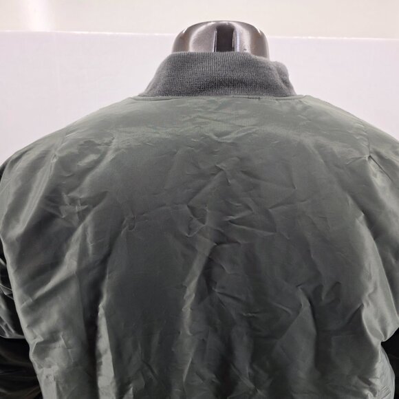 Rothco Jacket Mens Size L Green MA 1 Flight Bomber Reversible Nylon NEW - Picture 4 of 12